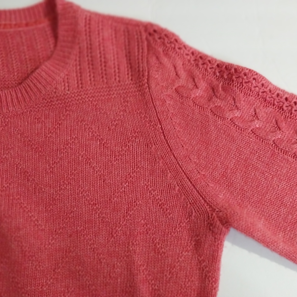 Sundance Medium Coral Button-Up Cardigan Sweater Viscose,Wool,Alpaca,Nylon - Picture 6 of 12